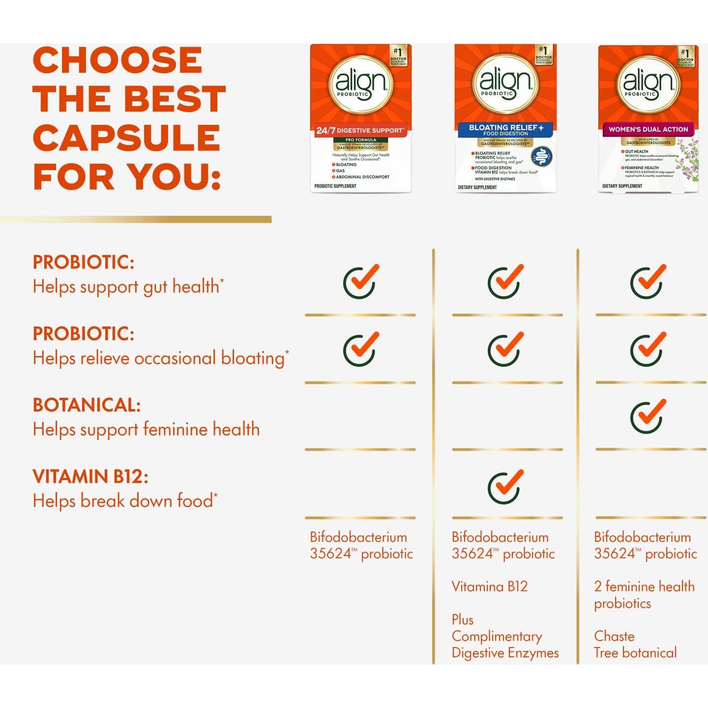 Align Probiotico 63 Cápsulas - Suplemento Digestivo Vegetariano