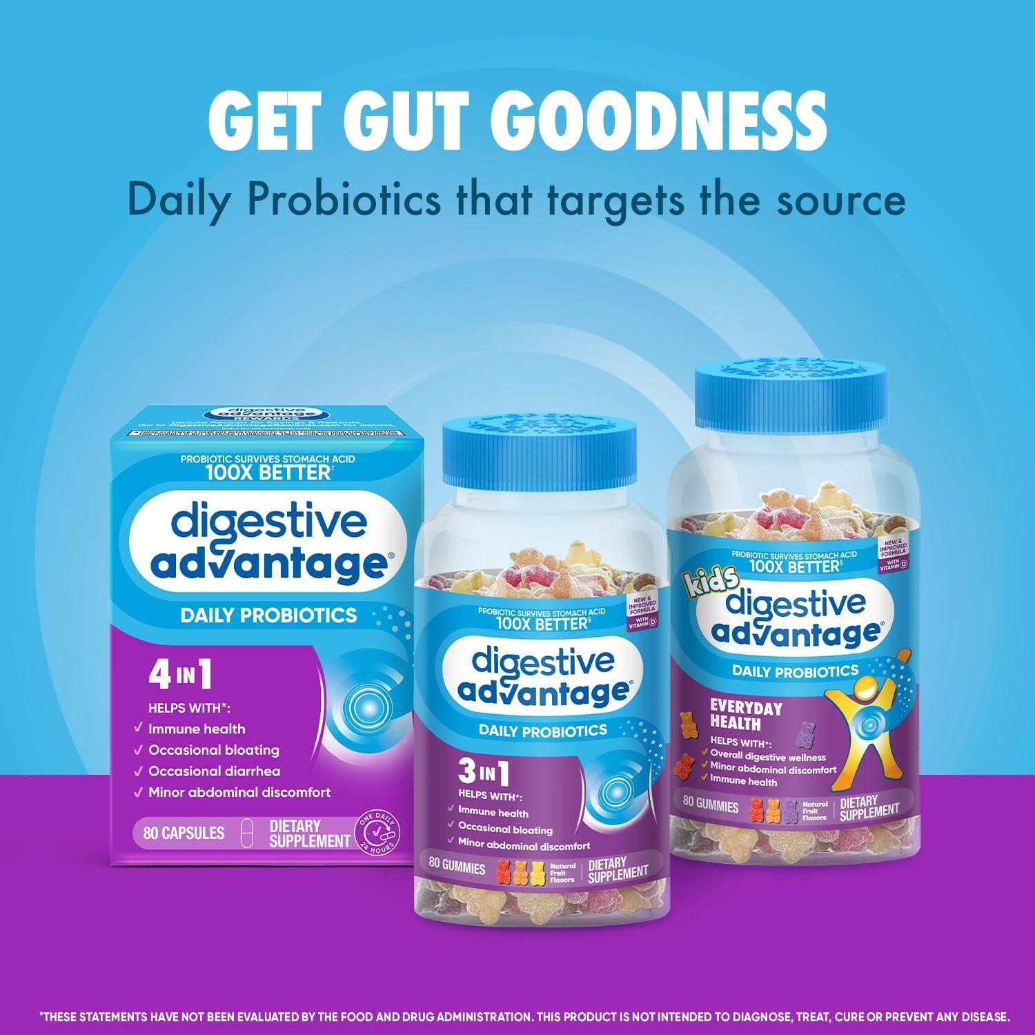 Probioticos Diarios Ventaja Digestiva 80 Caps Salud Intestinal