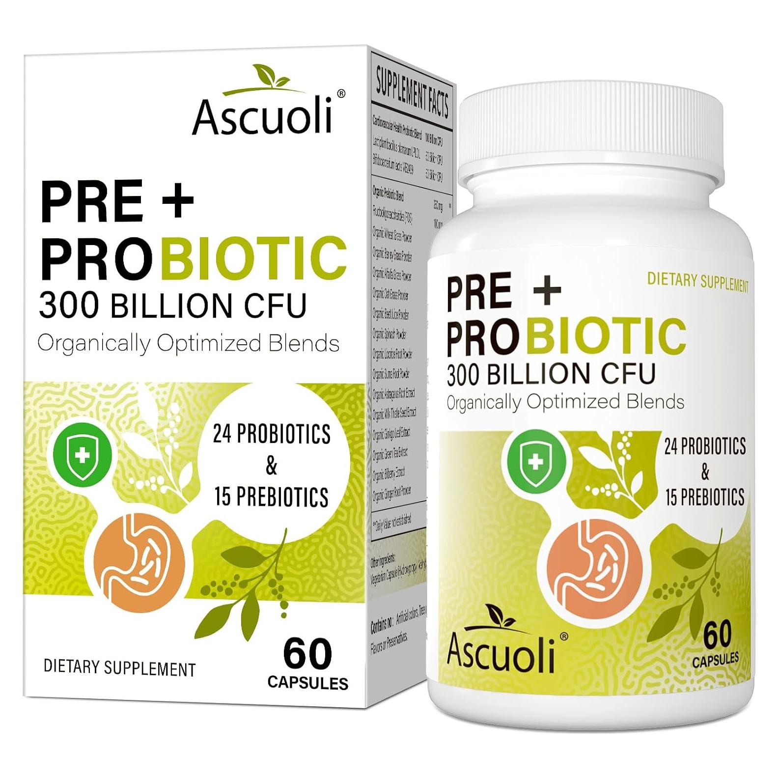 Probioticos Ascuoli 300 Mil Millones CFU 60 Cápsulas