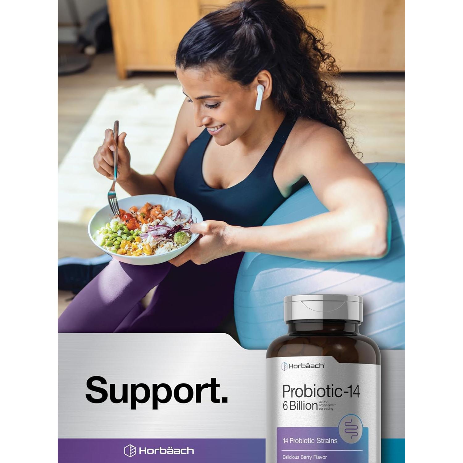 Probioticos Masticables Horbäach 6 Mil Millones 200 Tabletas