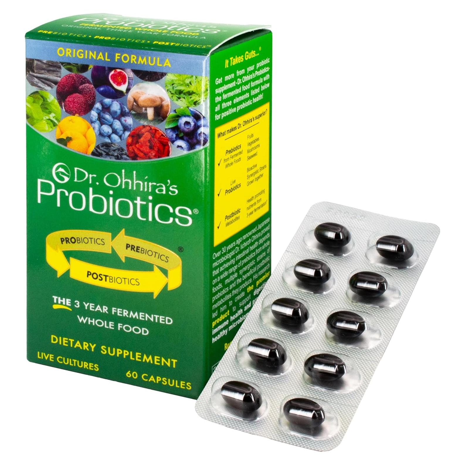 Probioticos Dr. Ohhira 60 Cápsulas - Fórmula Original con Prebioticos