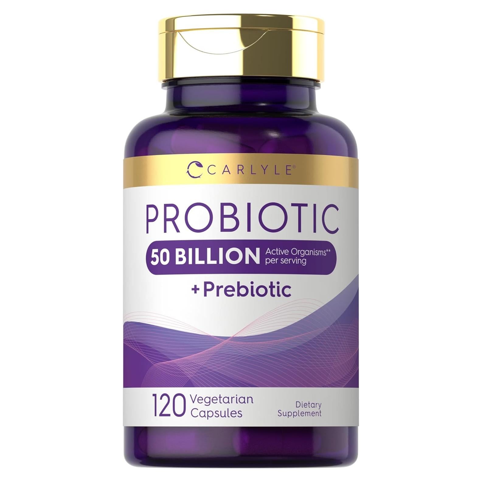 Carlyle Probioticos 50 Mil Millones + Prebioticos 120 Cápsulas