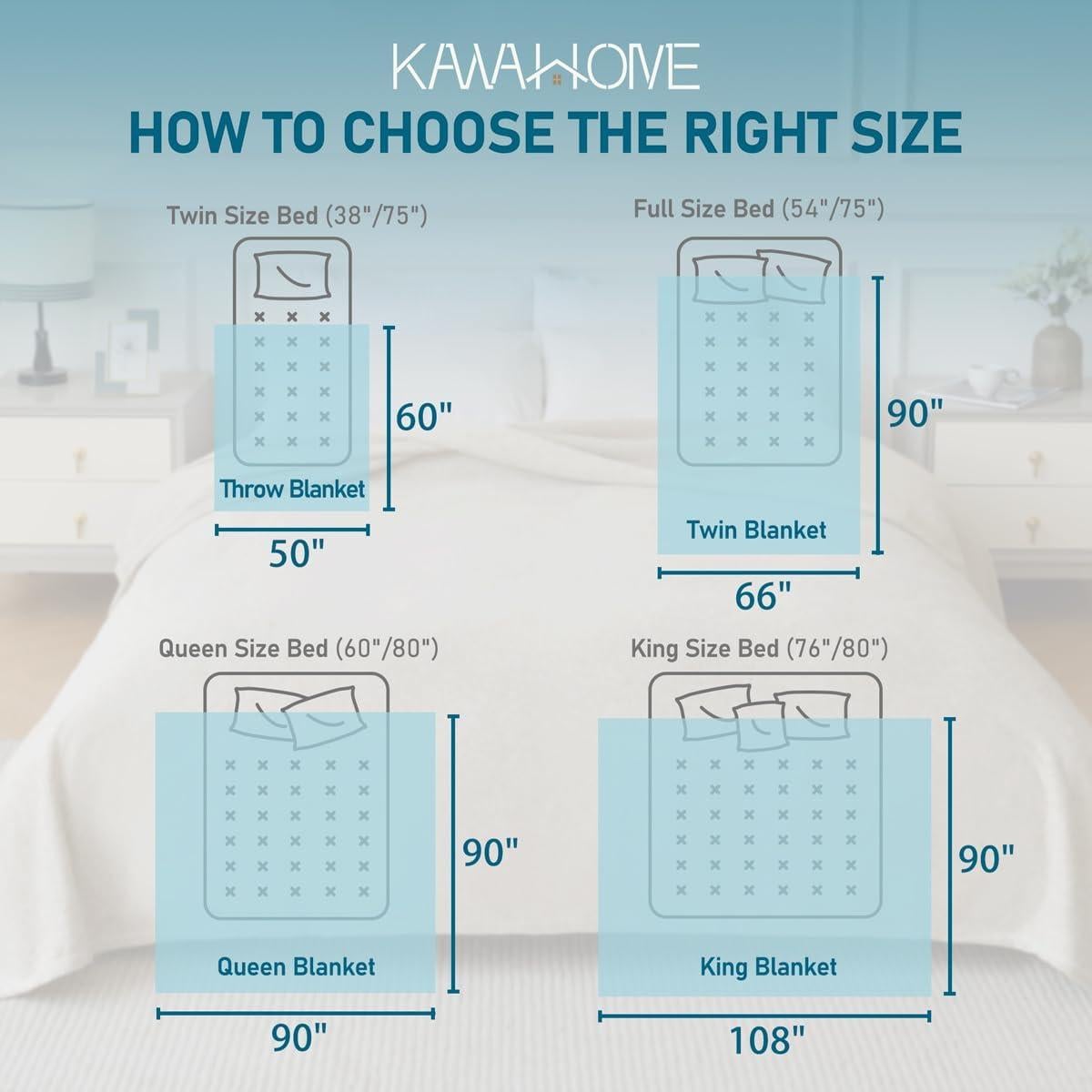 Manta de Sudadera KAWAHOME King 274x229 cm Gris Jaspeado