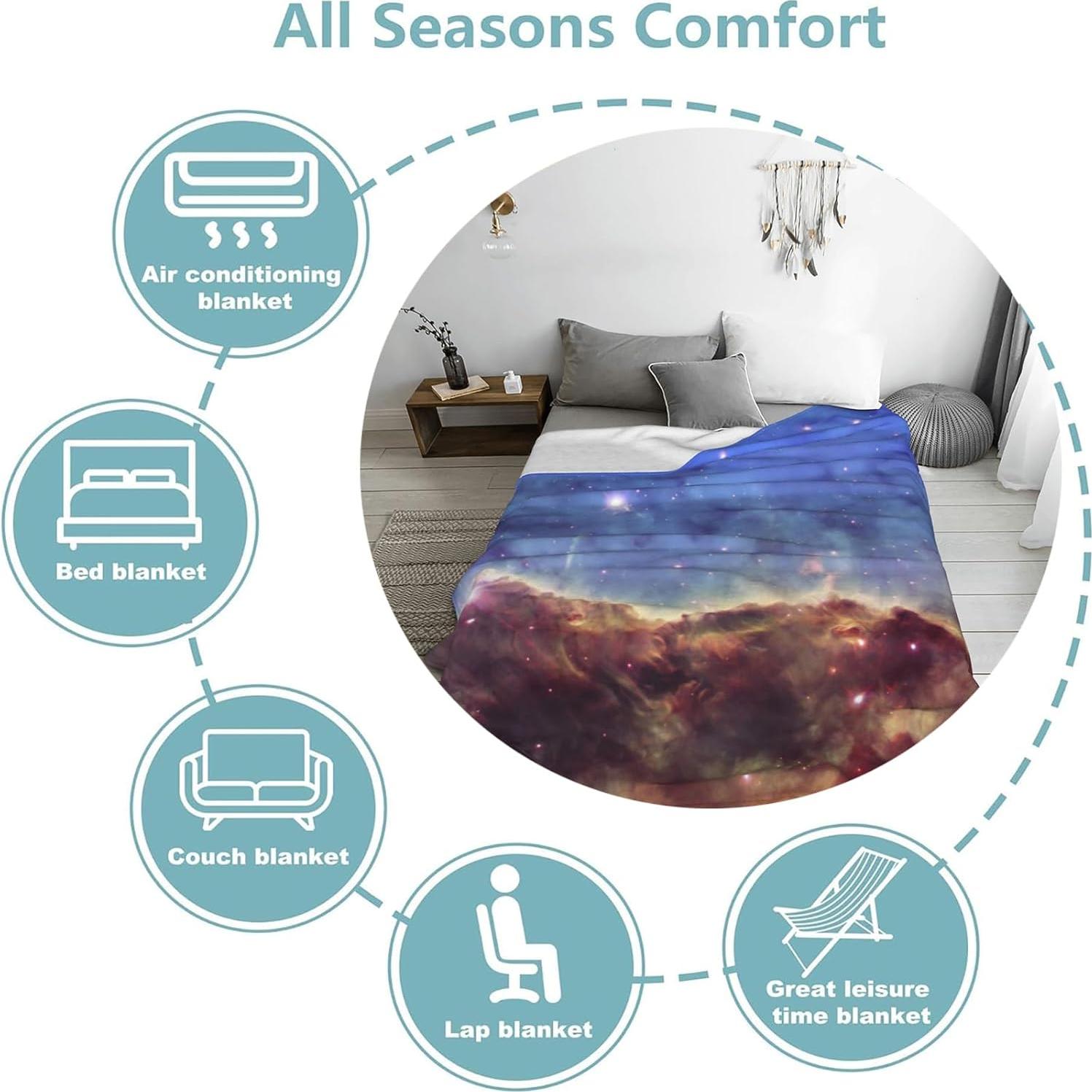 Manta de Franela Kibue Nutria21 152.4x127 cm Suave y Cálida