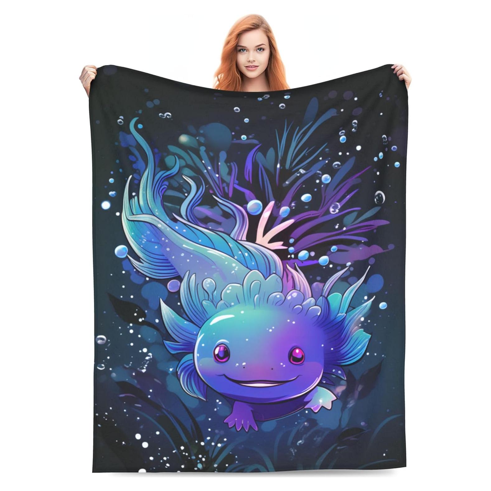 Manta de Lanzar VODRM Axolote 127x152cm Suave y Ligera