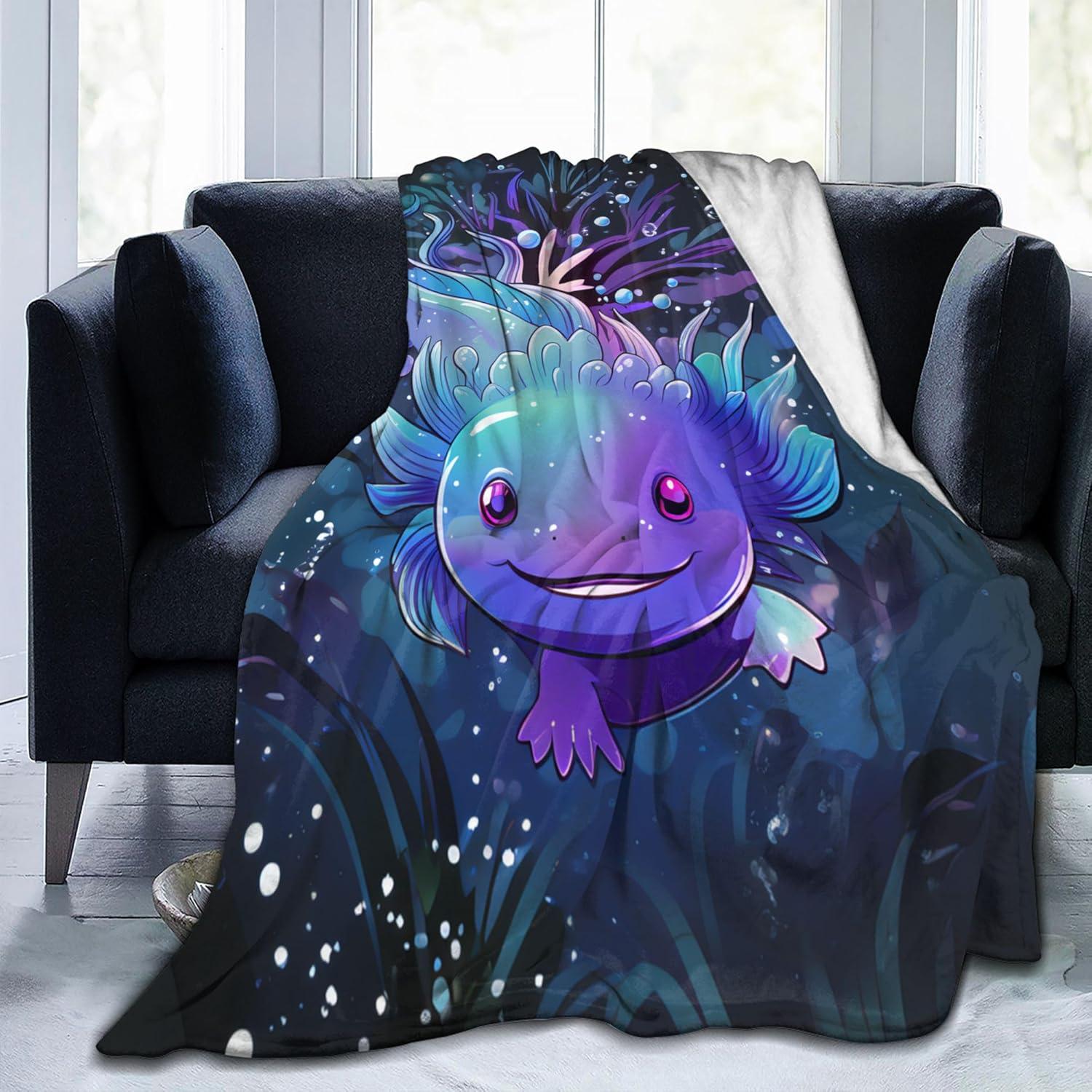 Manta de Lanzar VODRM Axolote 127x152cm Suave y Ligera