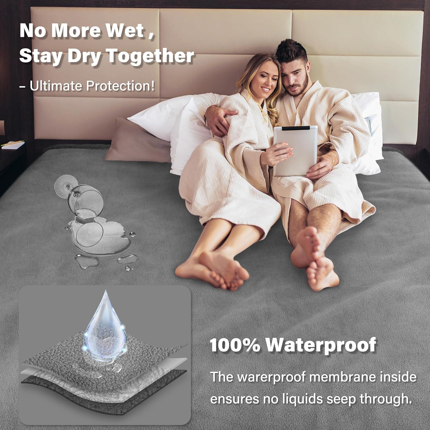 Manta Impermeable Catalonia 127x152 cm Reversible Gris