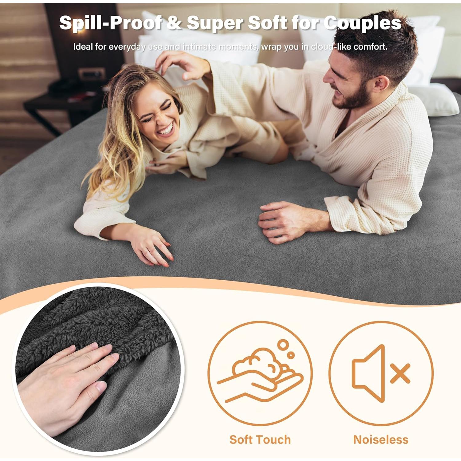 Manta Impermeable Catalonia 127x152 cm Reversible Gris