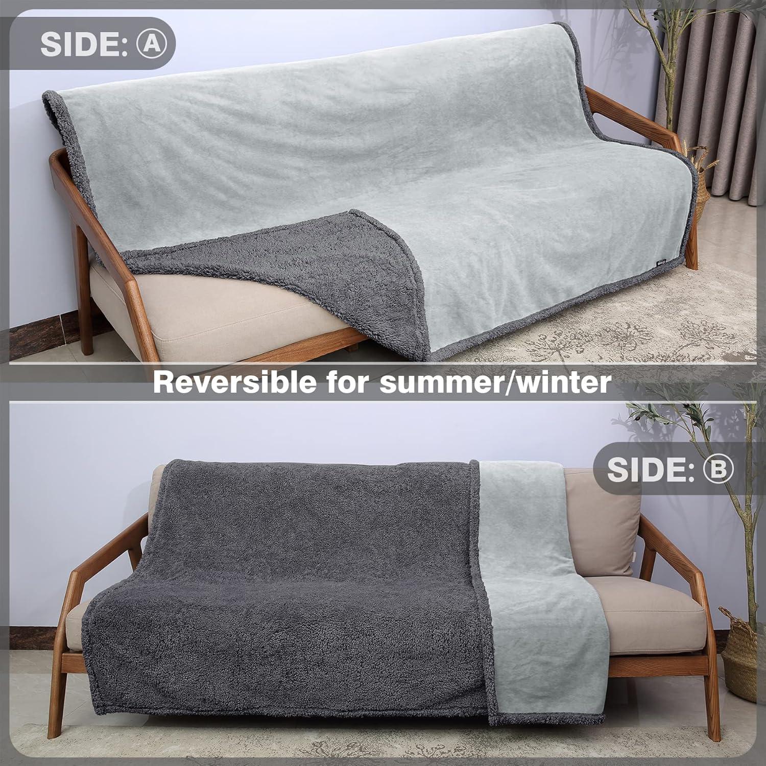 Manta Impermeable Catalonia 127x152 cm Reversible Gris