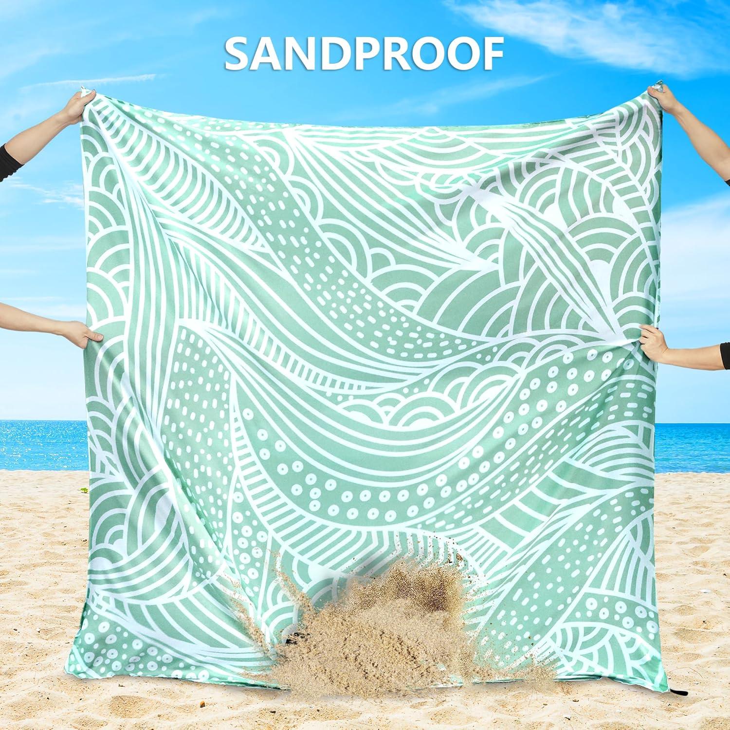Manta de Playa HIHOHO LBL-Ripple 200x210 cm Impermeable