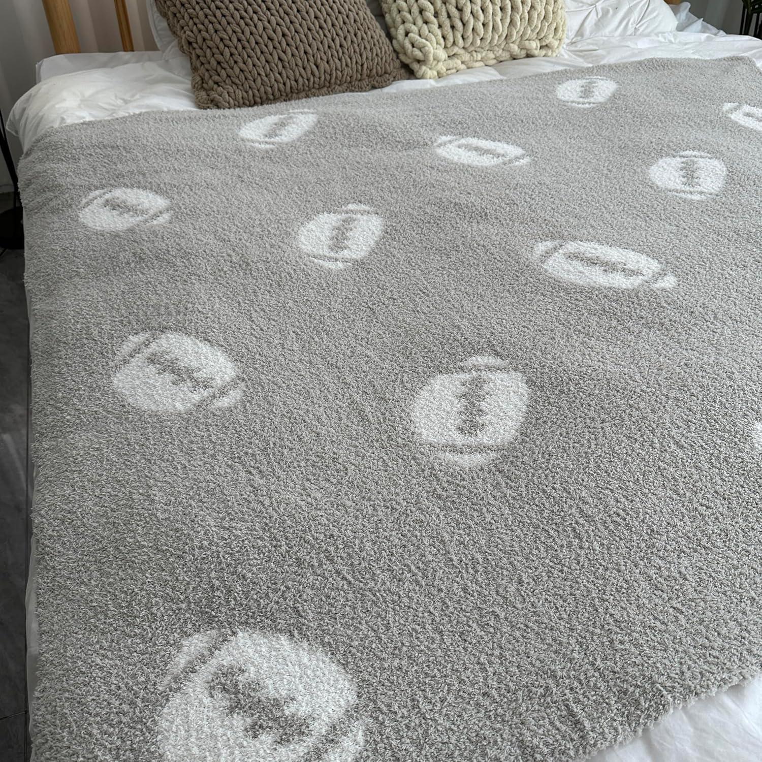 Manta de Rugby XING7DAY 127x152cm Suave y Acolchada