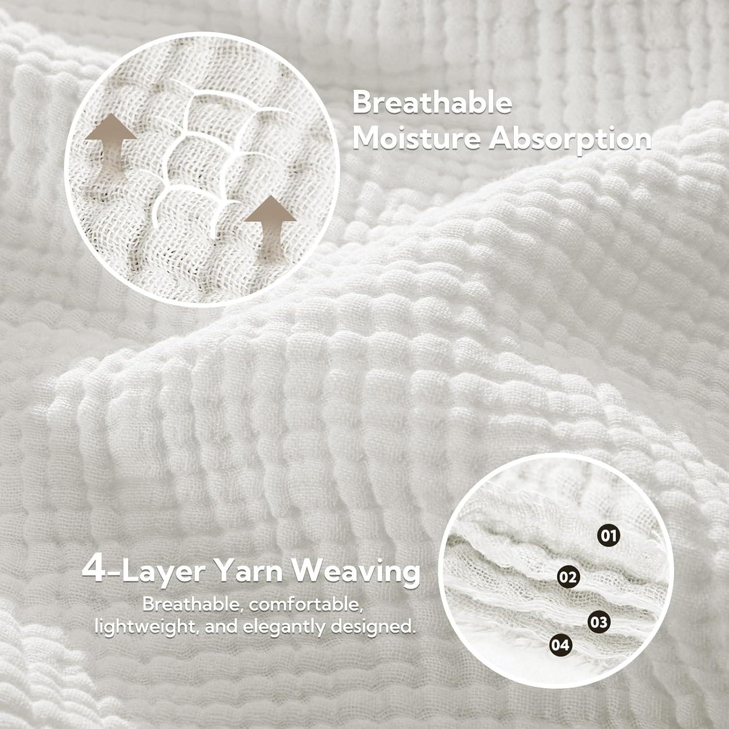 Manta de Muselina SOULFUL 152x127 cm Algodón Transpirable