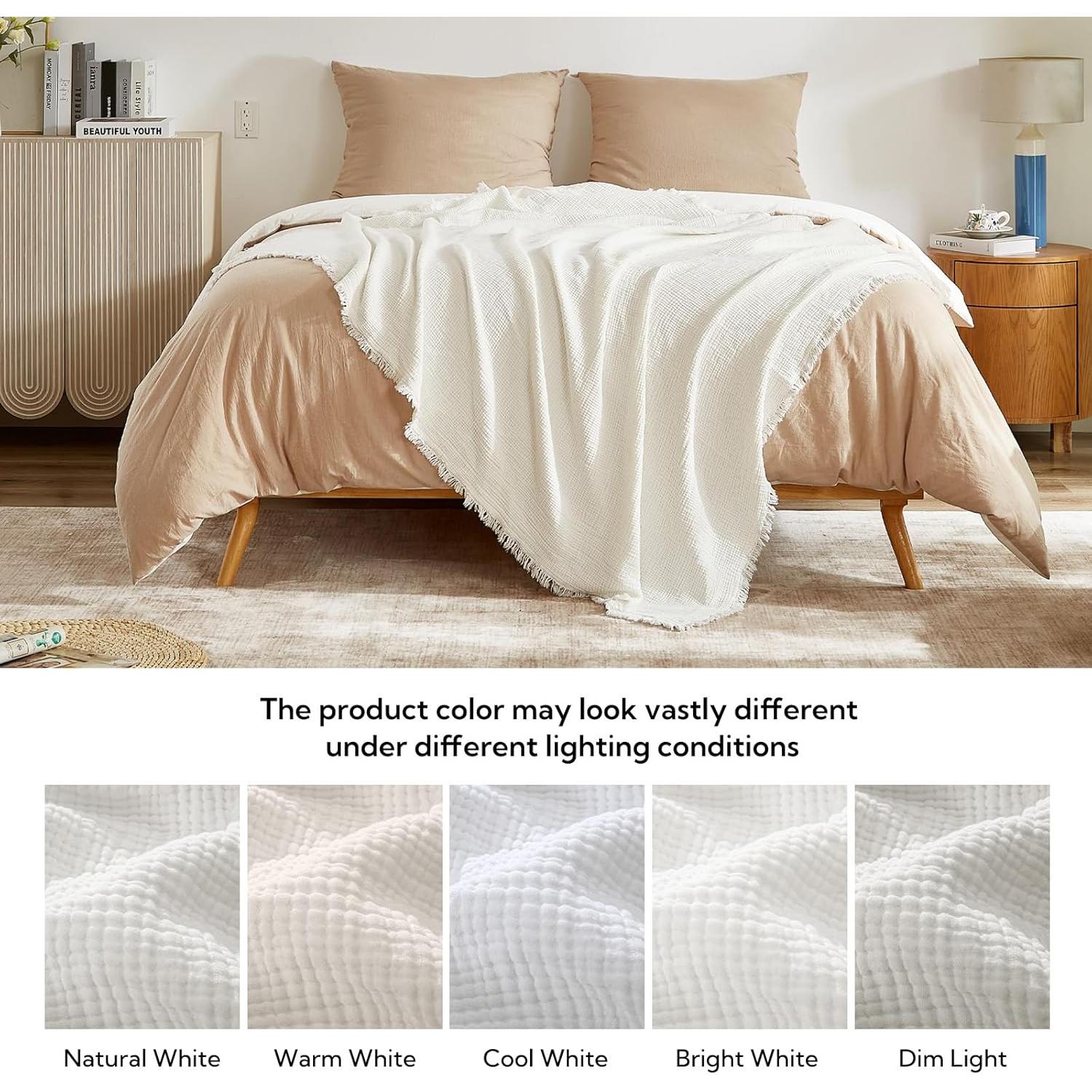 Manta de Muselina SOULFUL 152x127 cm Algodón Transpirable