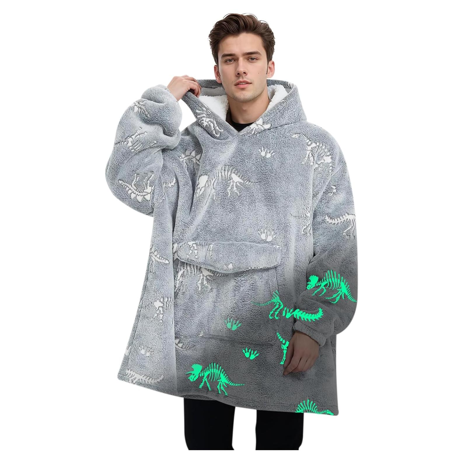 Sudadera con Manta Mewkou Adulto Fósil Dinosaurio 280GSM