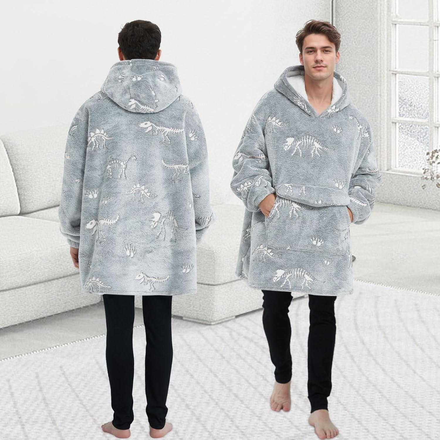 Sudadera con Manta Mewkou Adulto Fósil Dinosaurio 280GSM