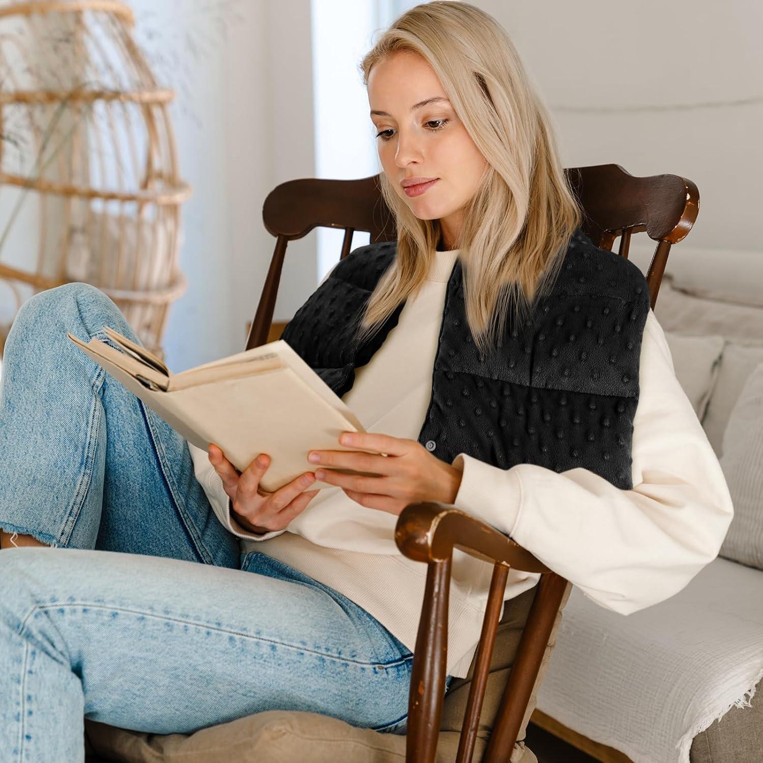 Funda de Cuello con Peso Sensorial SmoothNovelty 1.81 kg 81 x 20 cm Negro