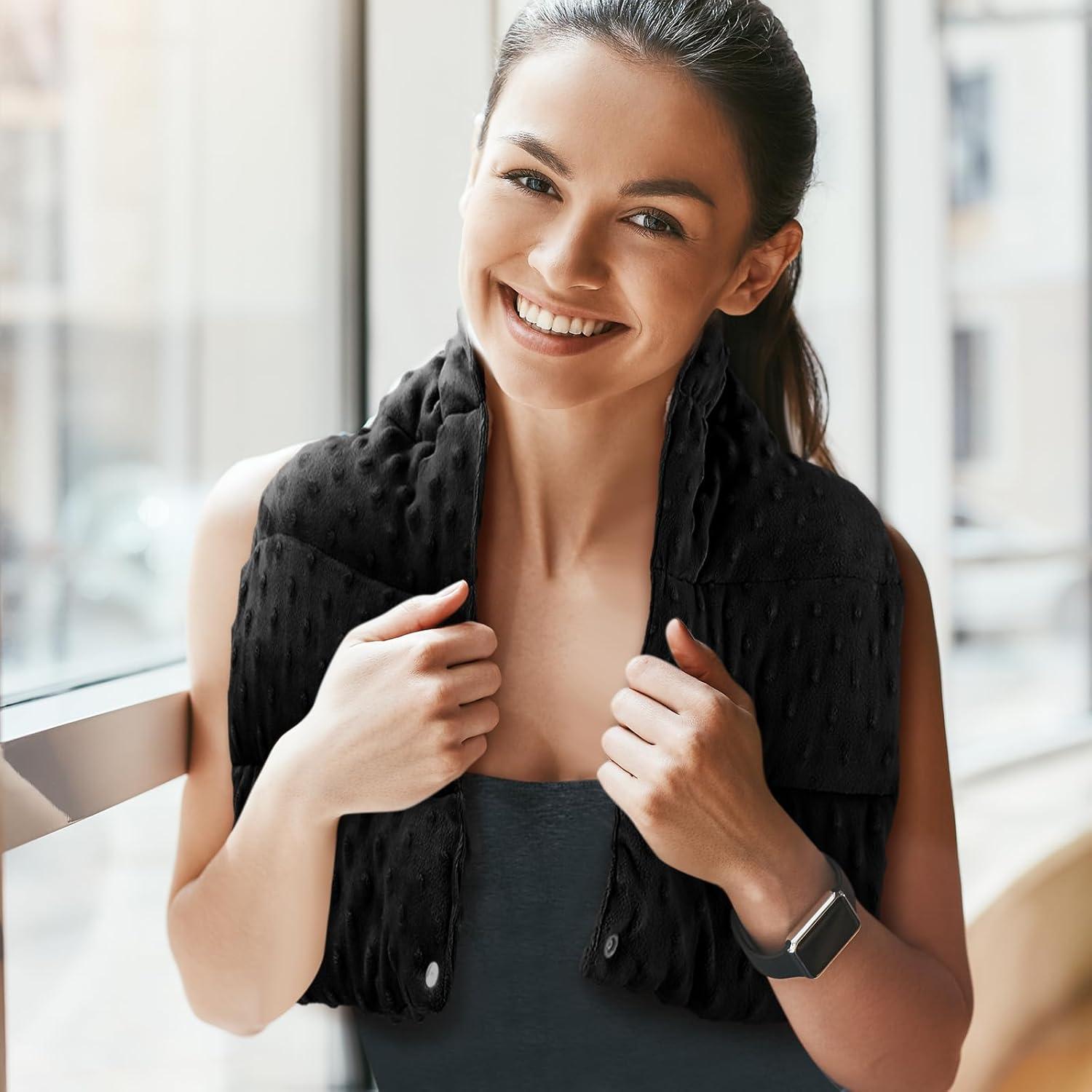 Funda de Cuello con Peso Sensorial SmoothNovelty 1.81 kg 81 x 20 cm Negro