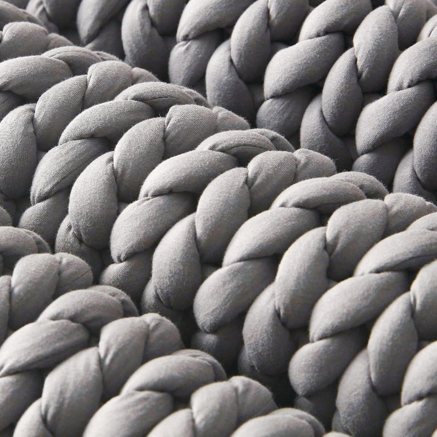 Manta Pesada SLEEP ZONE Algodón 101.6x127 cm Gris 2.88 kg