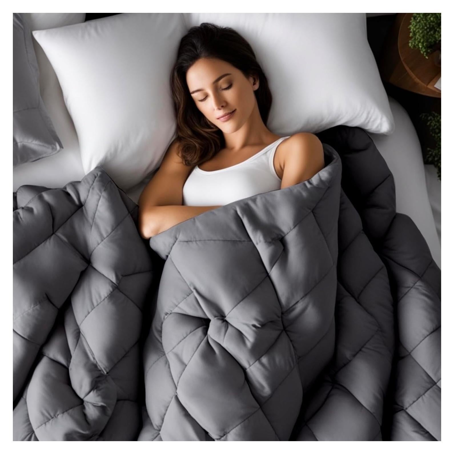 Manta con peso refrescante Sacred Thread 203x152 cm para insomnio