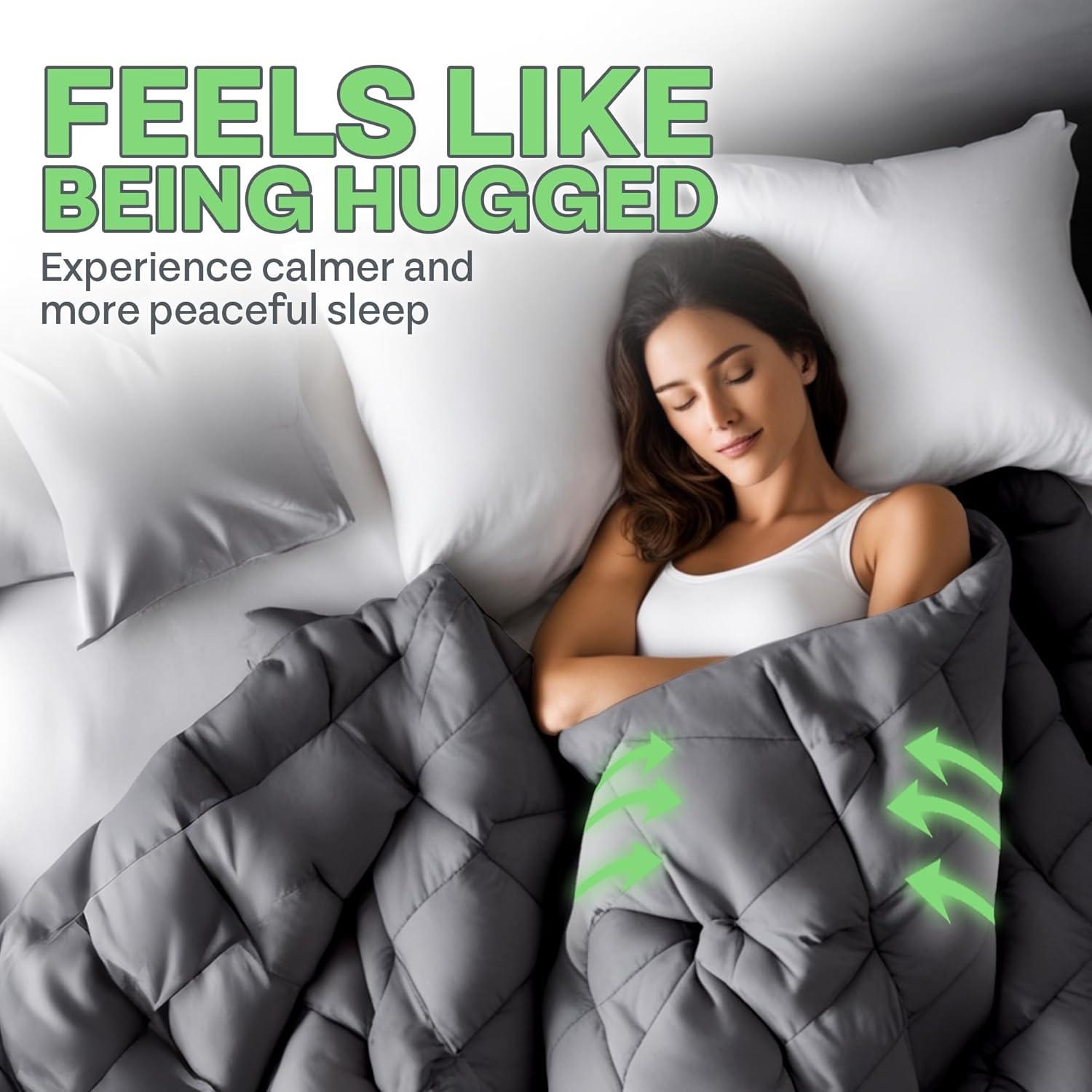 Manta con peso refrescante Sacred Thread 203x152 cm para insomnio