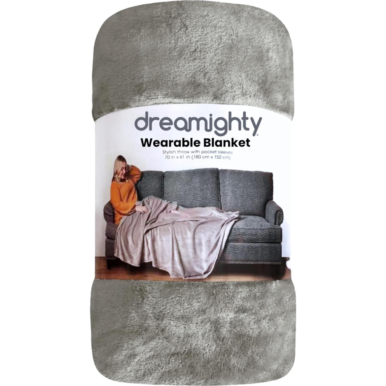 Manta Usable Super Manta Gris Plateado 180x152 cm Unisex