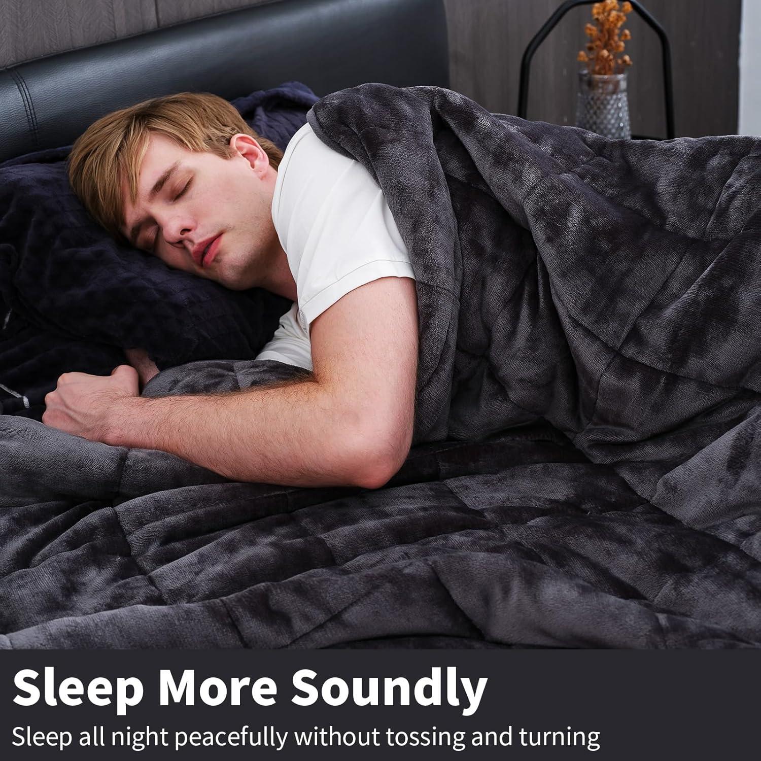 Manta con peso Piwosa 6.8 kg 152x203 cm Sherpa y Franela