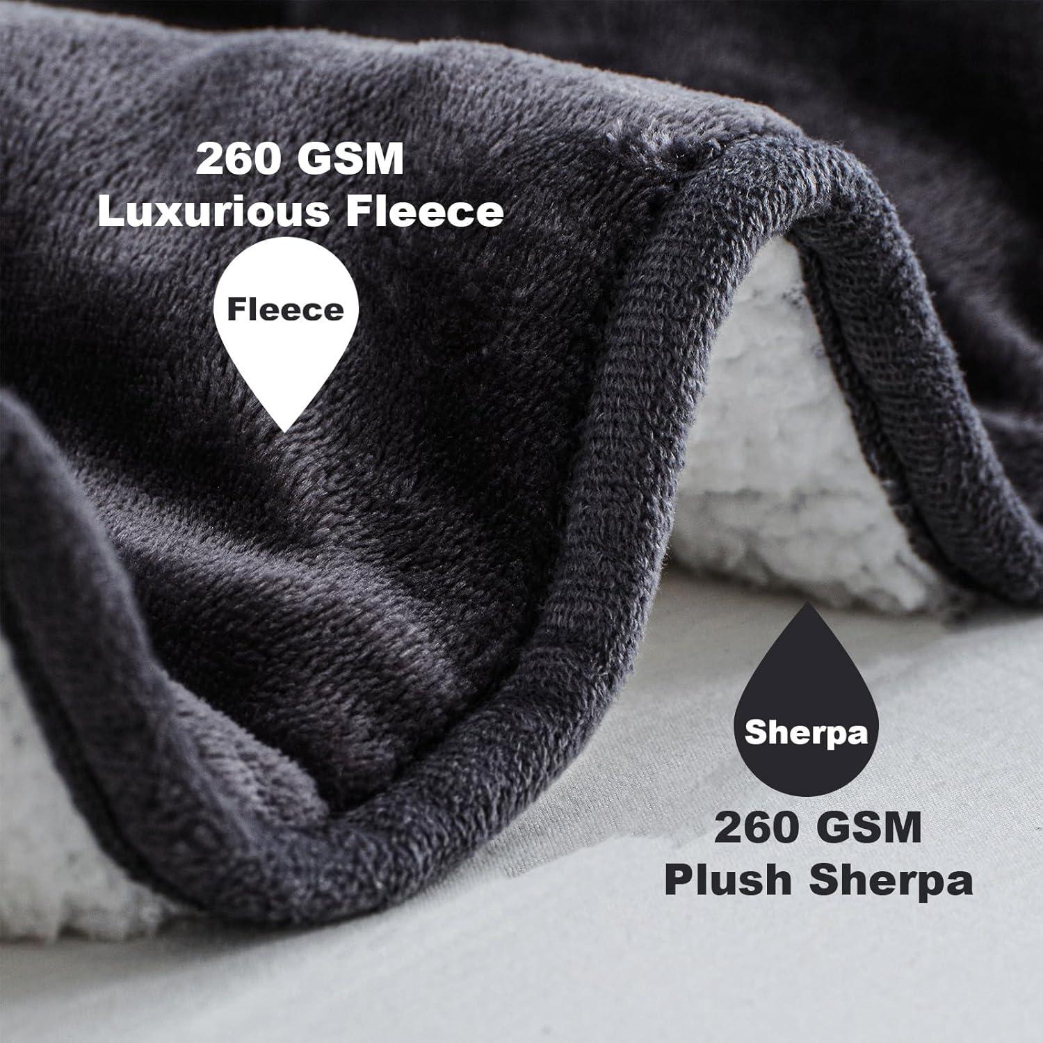 Manta con peso Piwosa 6.8 kg 152x203 cm Sherpa y Franela