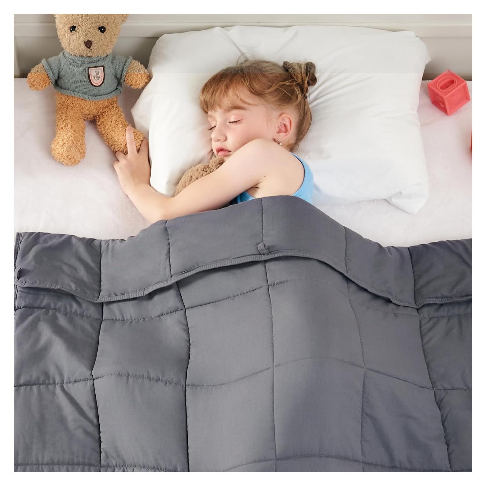 Manta con peso Yescool 2.27 kg 101.6x152.4 cm Gris Infantil