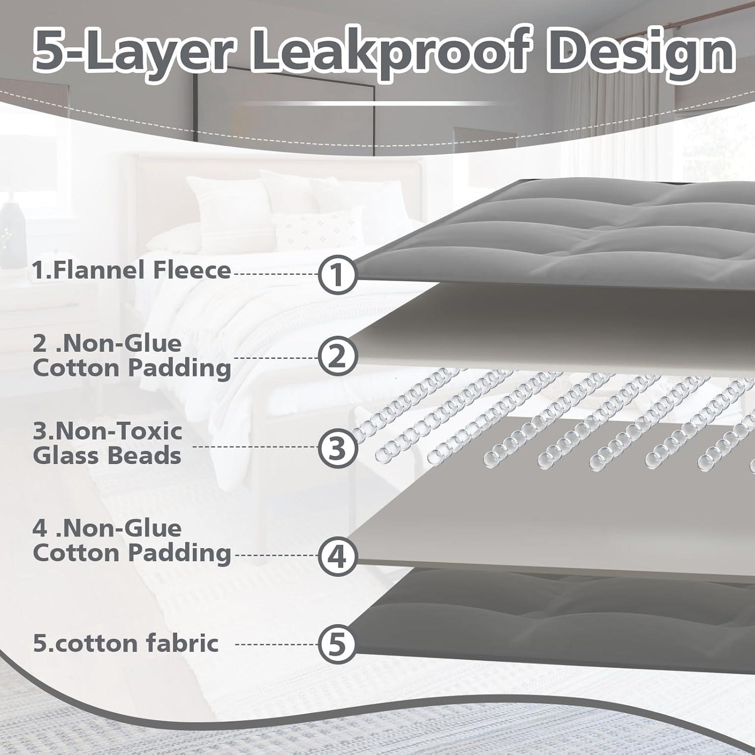 Manta de Rodilla con Peso HunnmingRe 3.39kg 61x74cm Gris