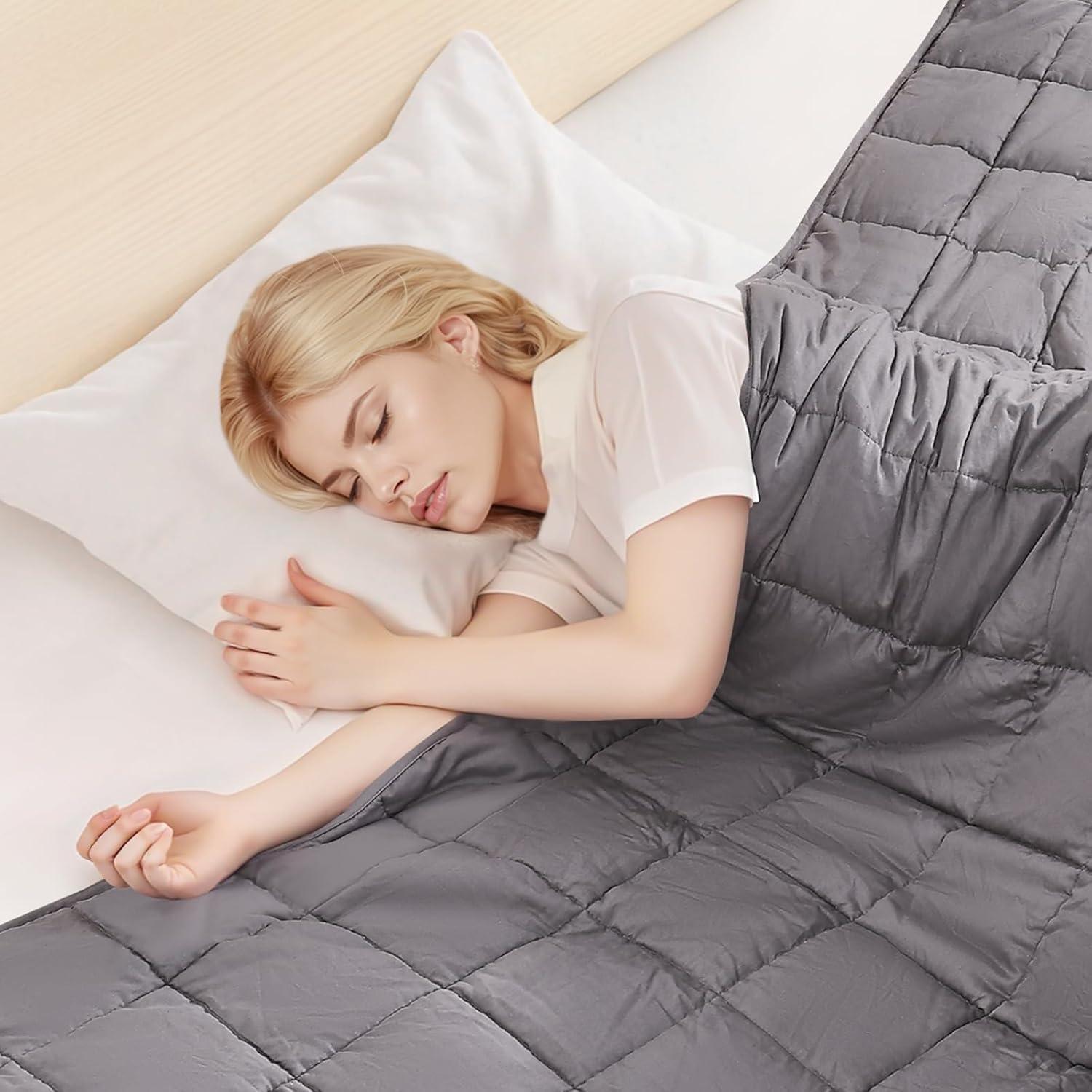 Manta pesada VEVOR 203 x 221 cm 11.34 kg Algodón Gris