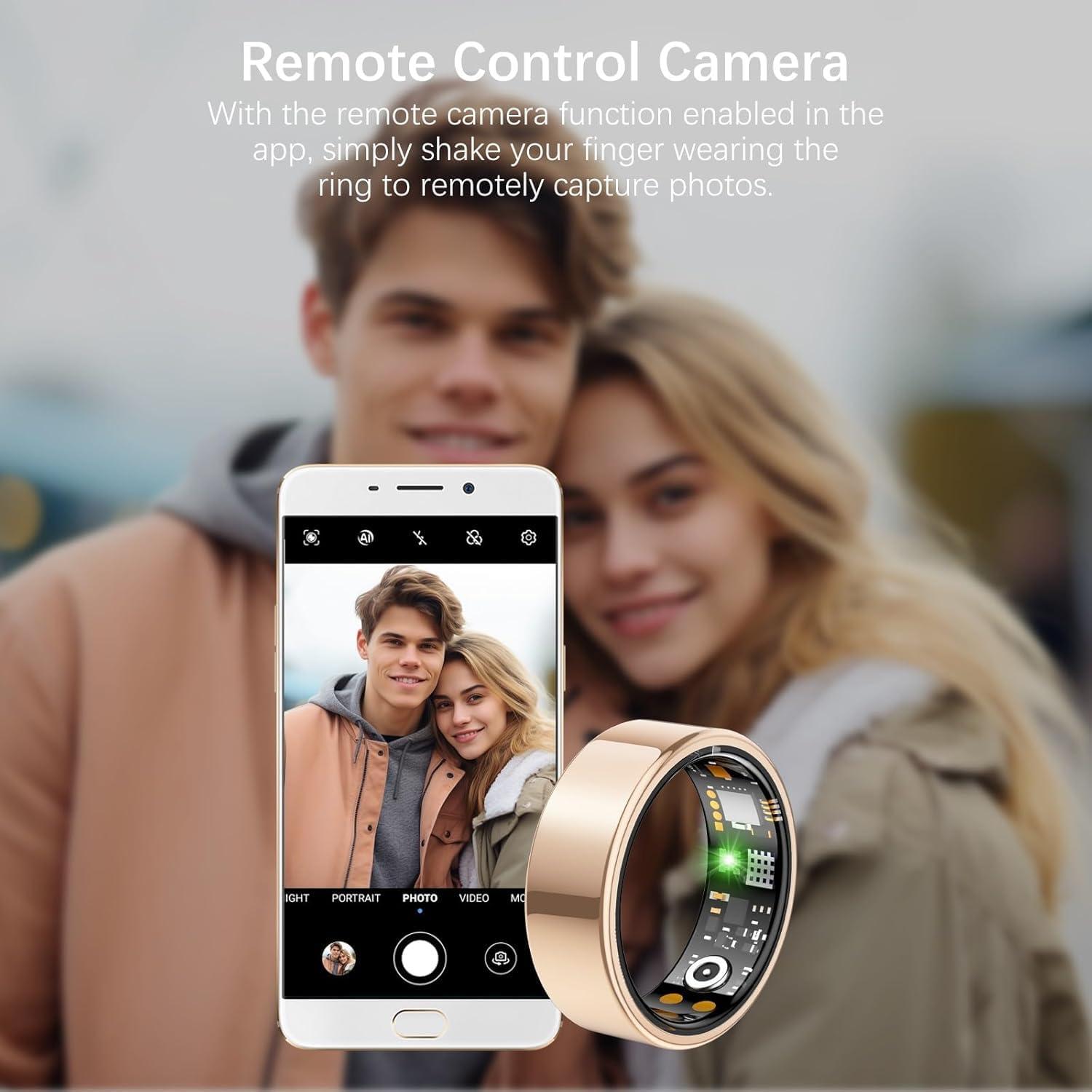 Anillo Inteligente KNGAD de Salud y Fitness Oro Rosa 8#