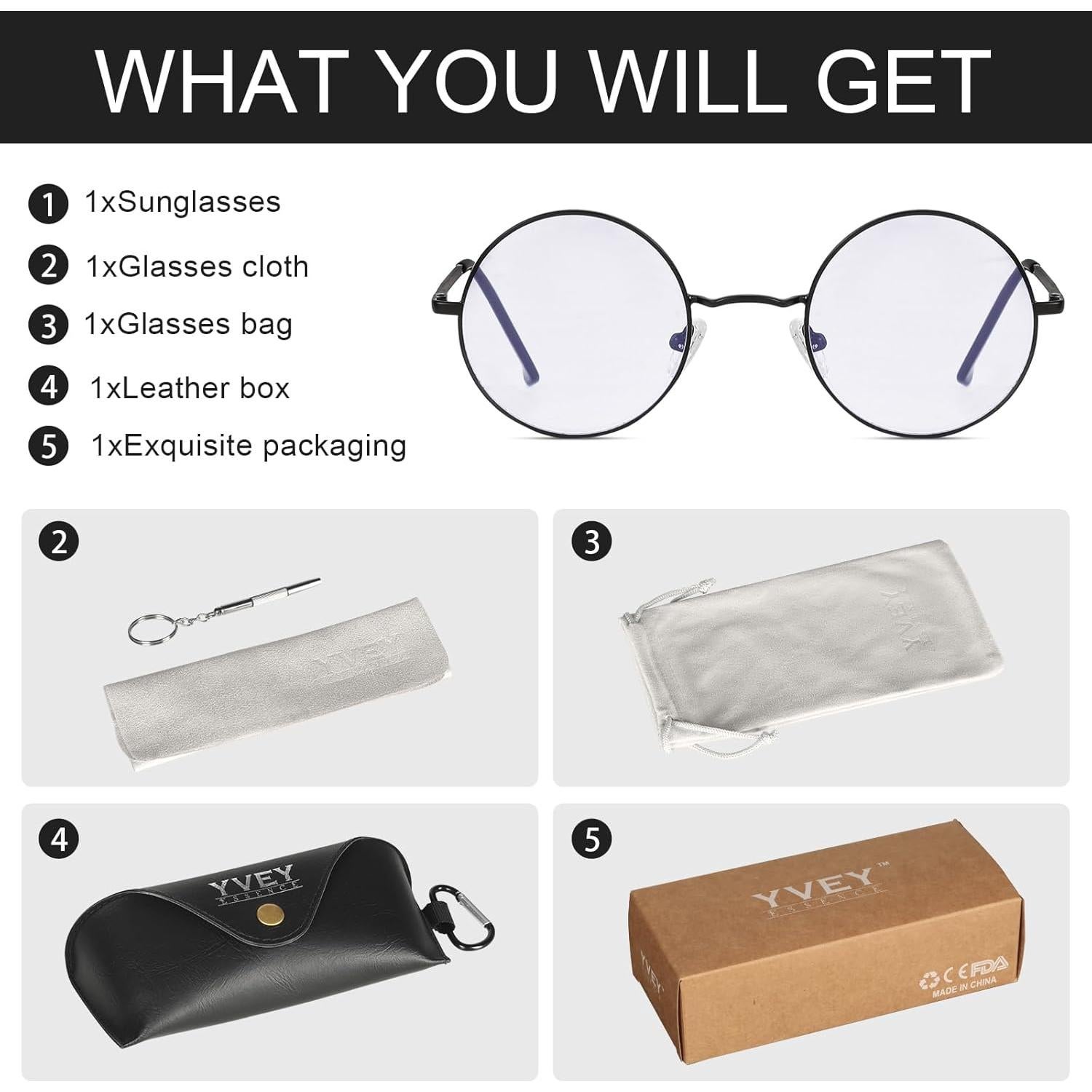 Gafas Unisex Retro Anti-Fatiga Visual con Bloqueo Luz Azul