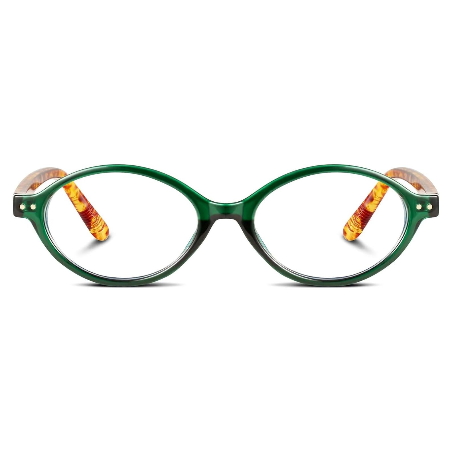 Gafas Ovaladas YDAOWKN Bloqueo Luz Azul Verde Cristal 49mm