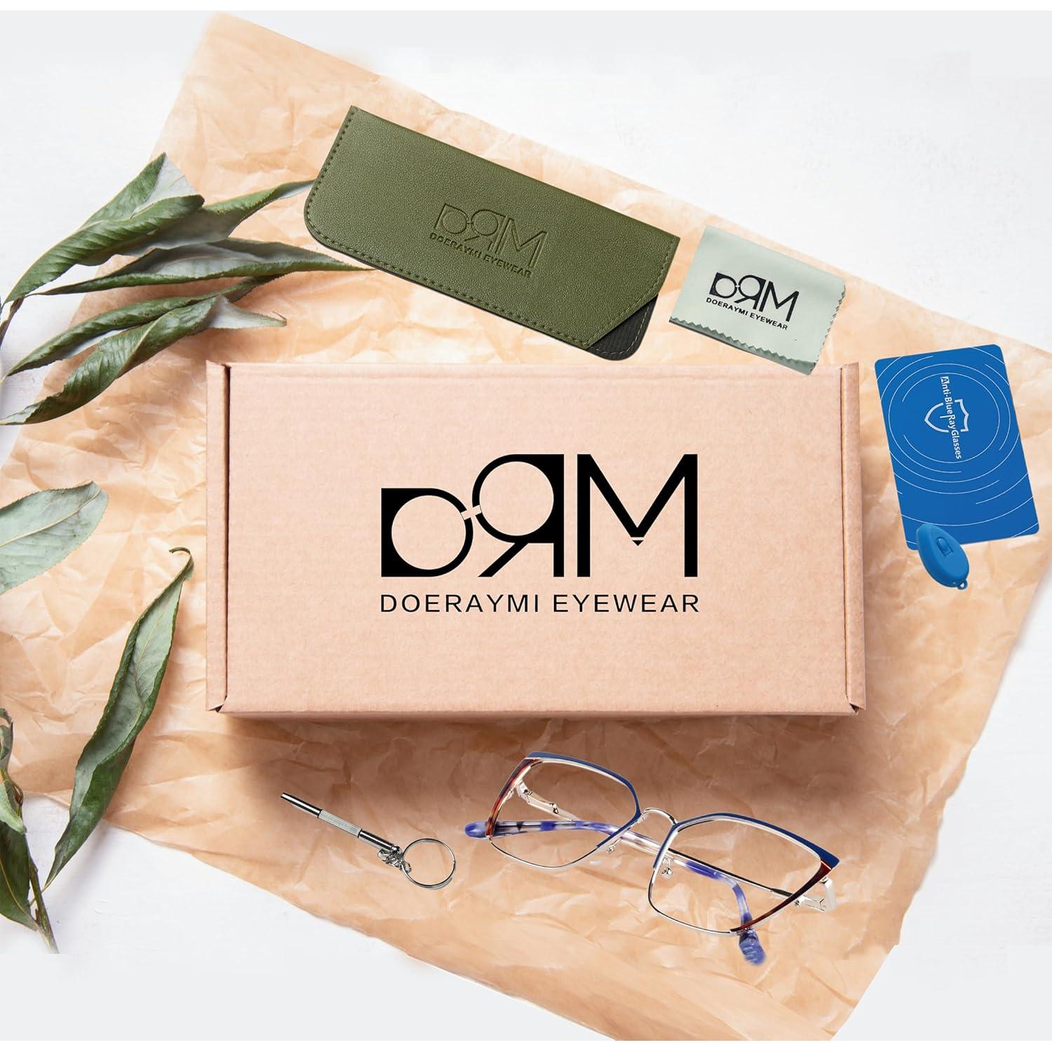 Gafas bloqueadoras de luz azul DOERAYMI para mujeres - Estilo leopardo