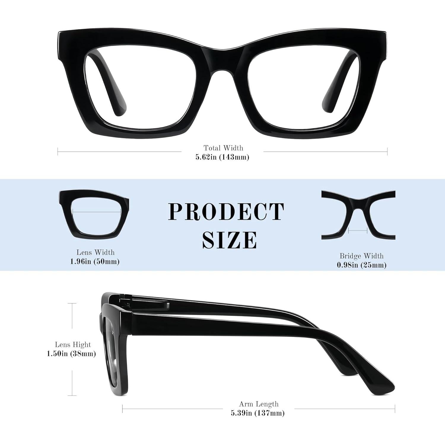 Gafas de lectura Oprah para mujeres - 3 pares con bloqueo luz azul