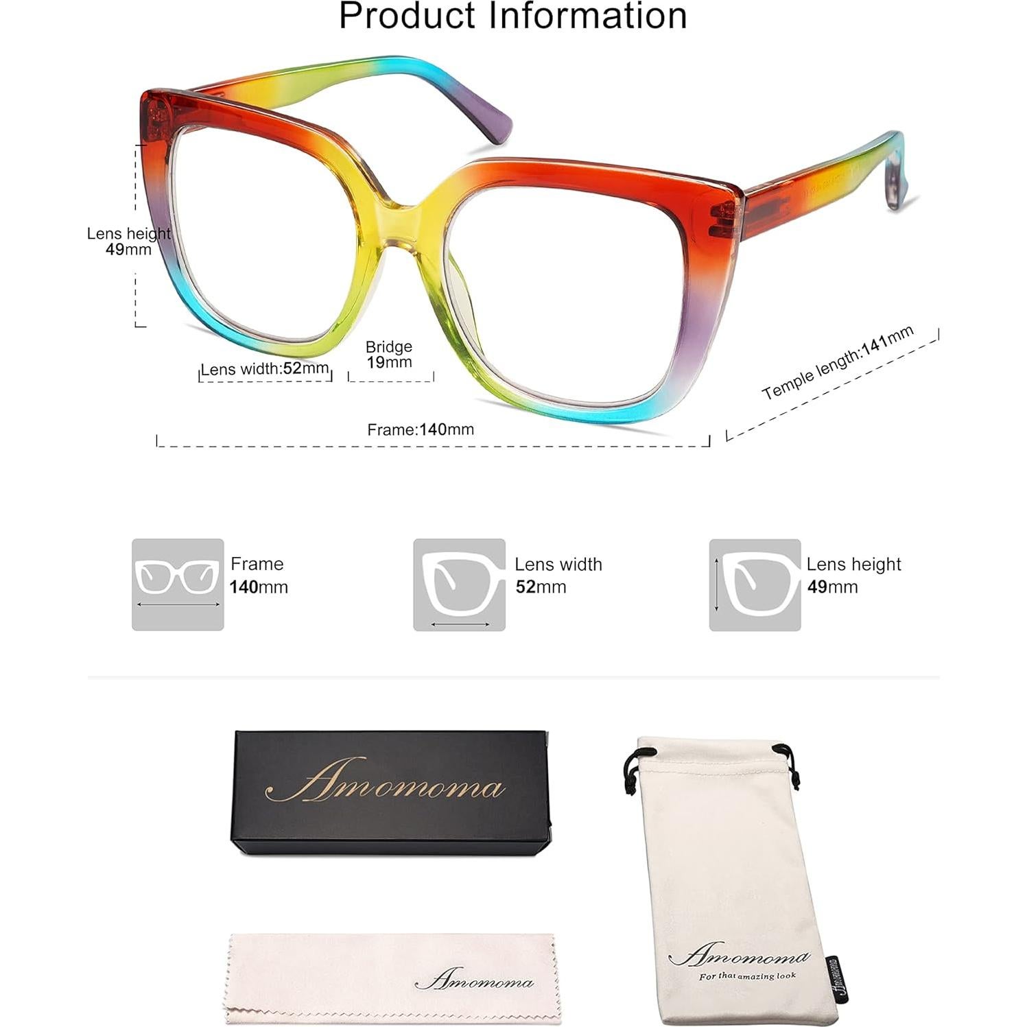 Paquete de 3 Gafas de Lectura Retro con Bloqueo Luz Azul AM6072