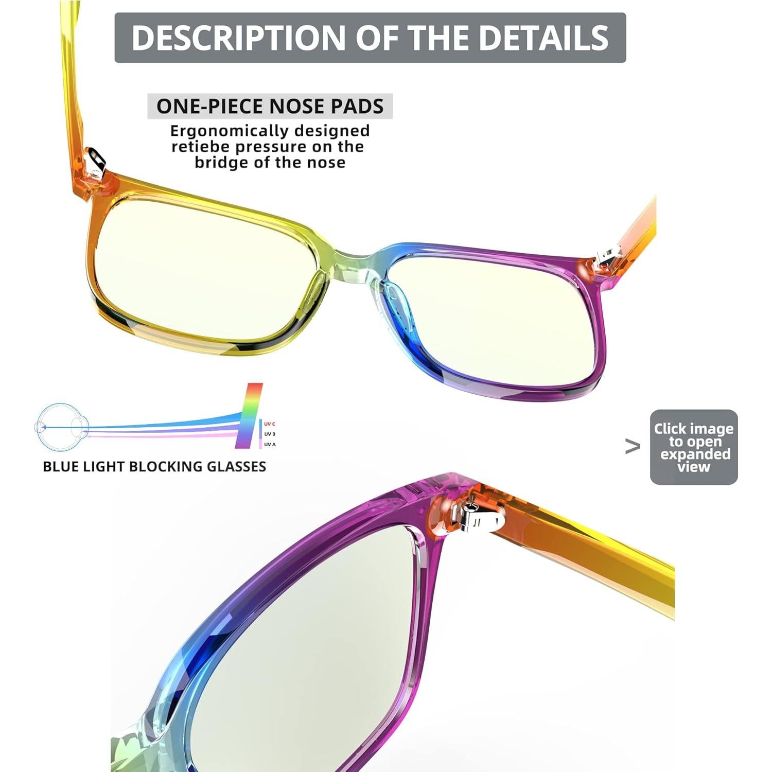 Gafas bloqueadoras de luz azul 80s para hombres y mujeres