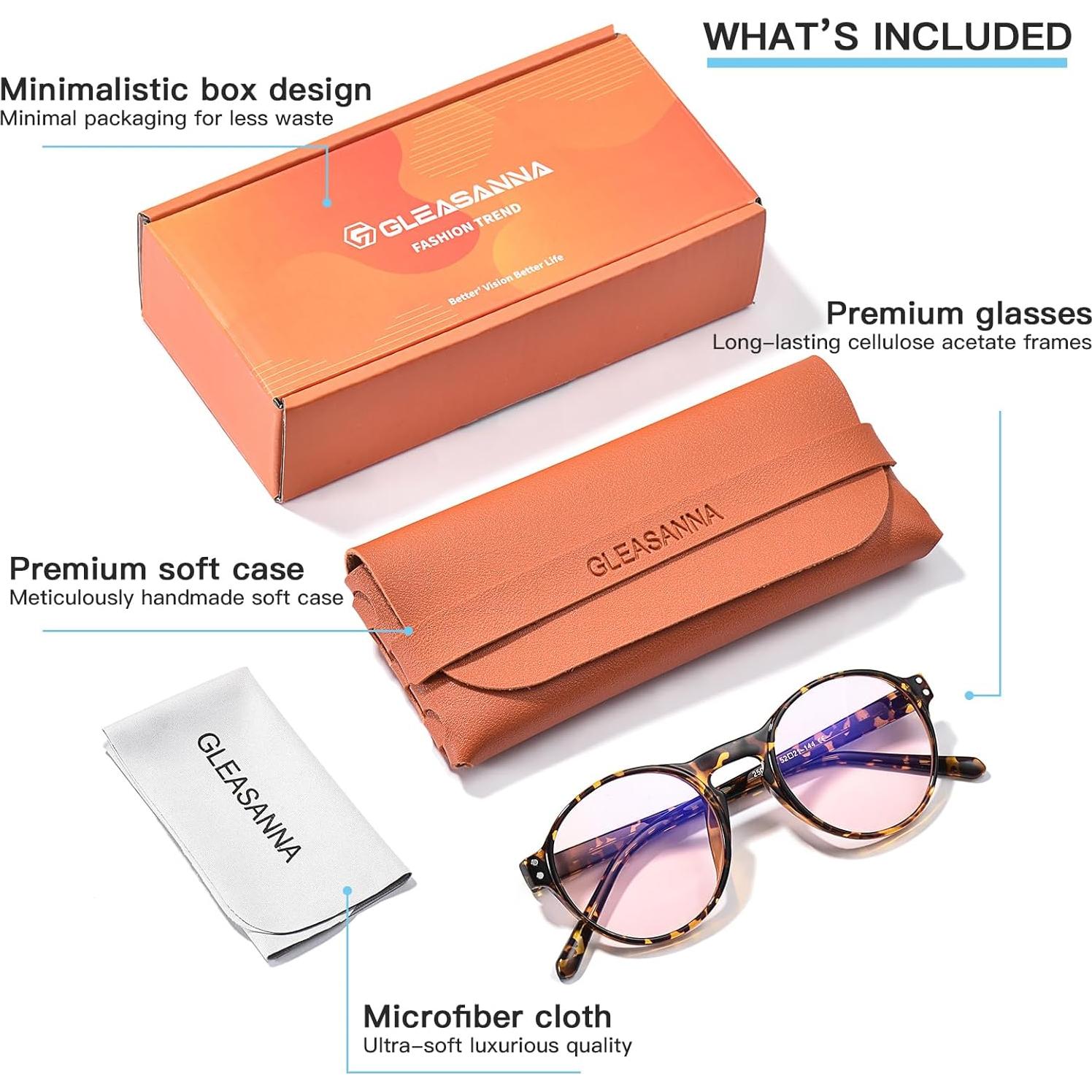 Gafas de Luz Azul GLEASANNA para Mujer - Protección UV420 y Anti Fatiga