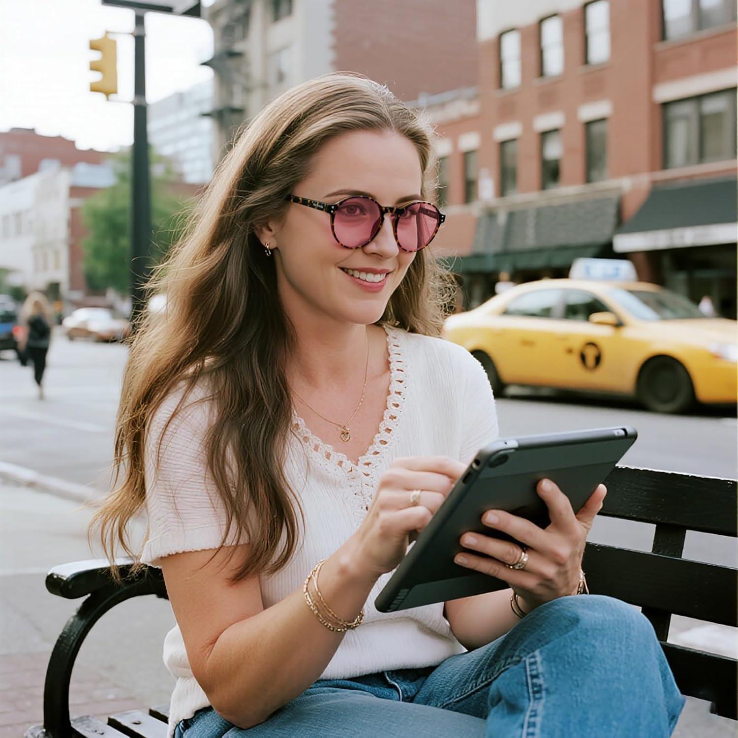 Gafas de Luz Azul GLEASANNA para Mujer - Protección UV420 y Anti Fatiga