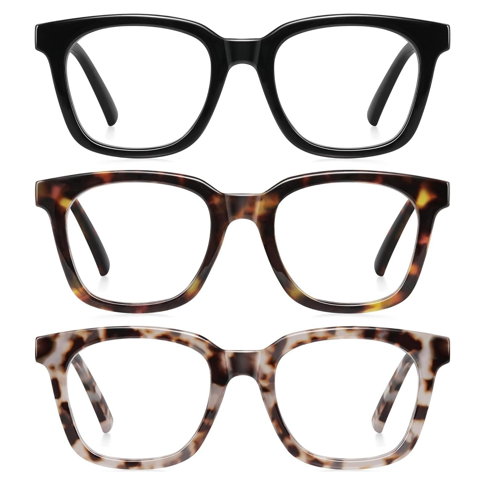 Gafas de lectura AIMISUV con bloqueo de luz azul 3.0x