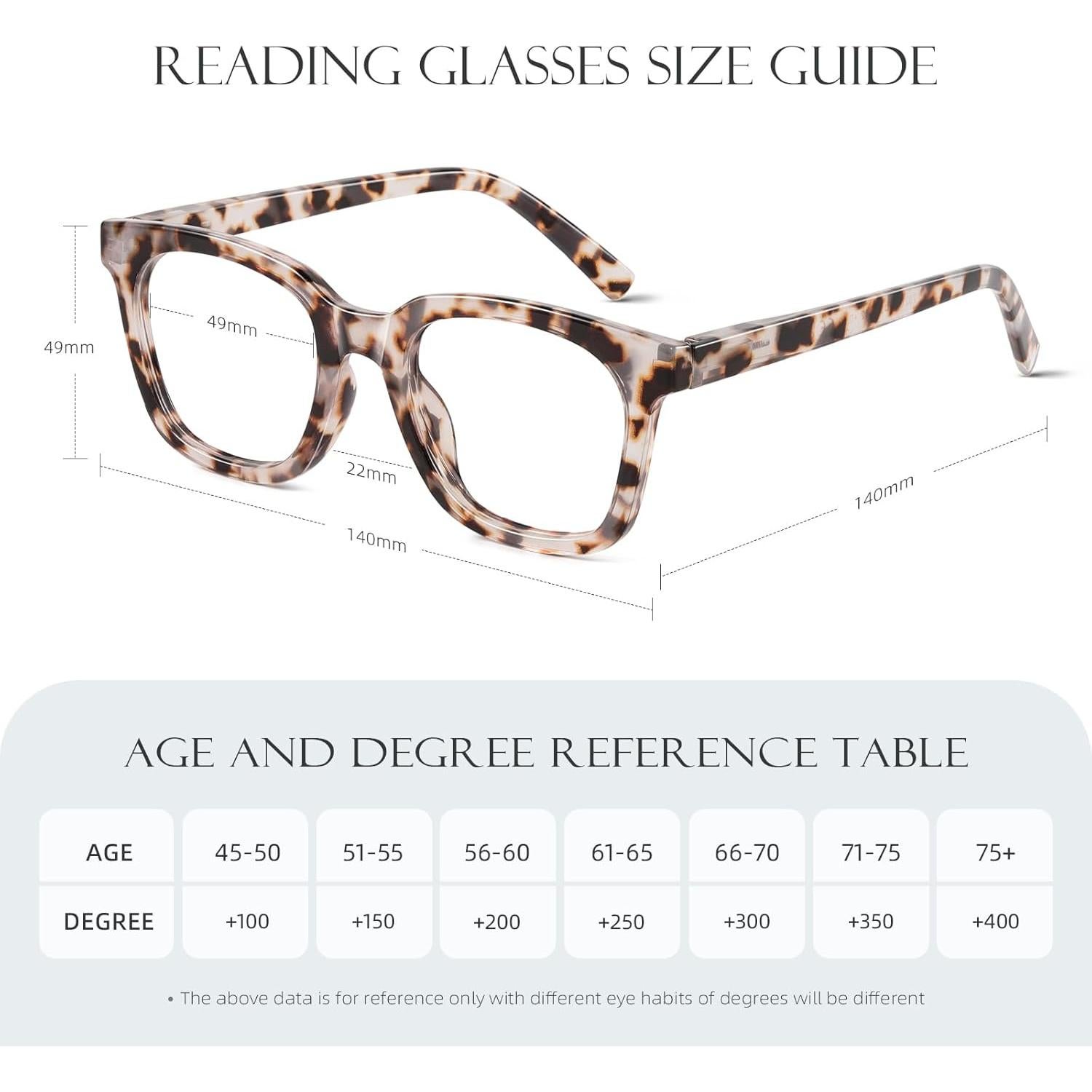 Gafas de lectura AIMISUV con bloqueo de luz azul 3.0x