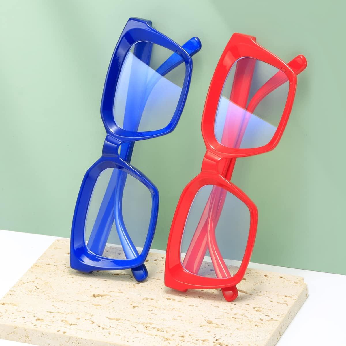 Gafas Aisswzber Bloqueo Luz Azul Unisex Rojo 2105