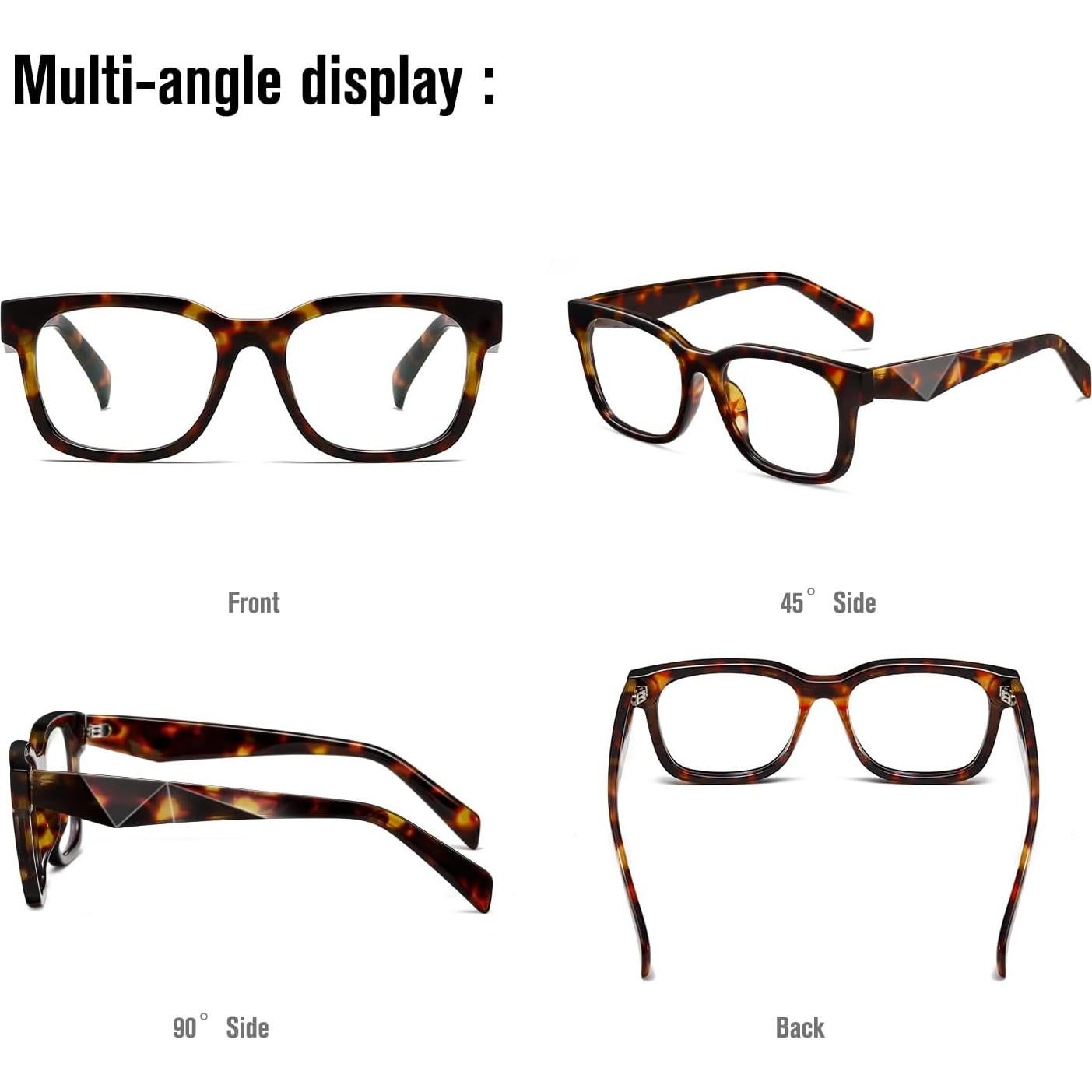 Gafas bloqueadoras de luz azul Kimorn, marco cuadrado, unisex