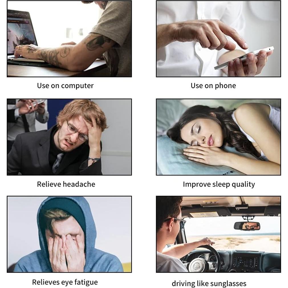 Gafas de Bloqueo de Luz Azul J47 Semi Sin Montura