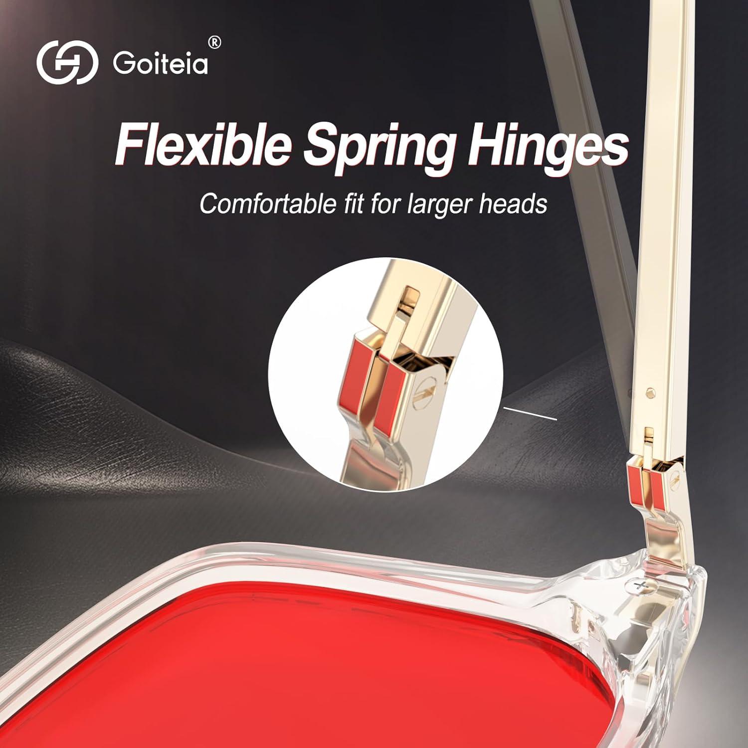 Gafas de Luz Roja Goiteia para Dormir - Bloqueo Luz Azul