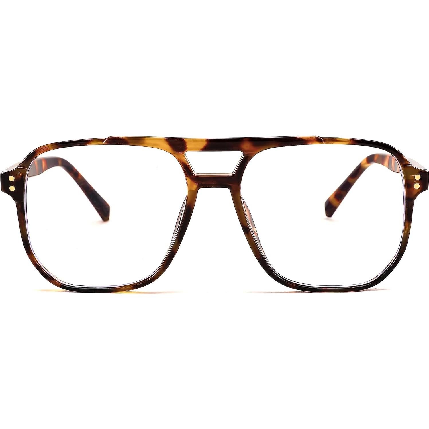 Gafas Anti Luz Azul FEISEDY B2866 Marco Cuadrado Leopardo