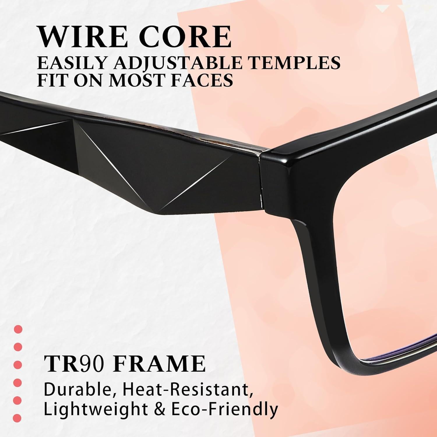 Gafas de Bloqueo de Luz Azul R.F.YFQH Marco TR90 Unisex