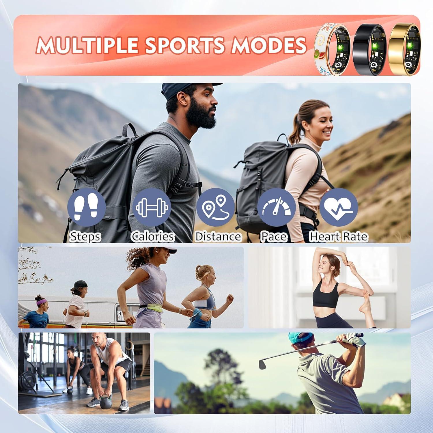 Anillo Inteligente Kuxlagz #10 para Salud y Fitness