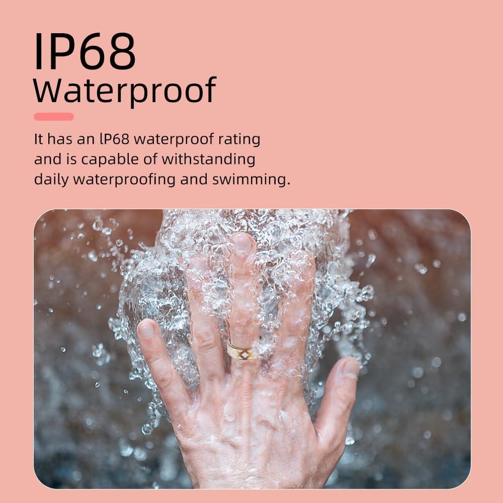 Anillo Inteligente Yideotmz R8 Oro Rosa Monitoreo Fitness