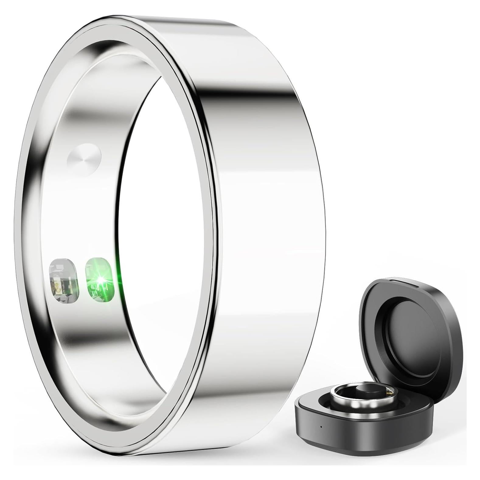 Anillo Inteligente de Salud y Fitness EloT Plata 5ATM